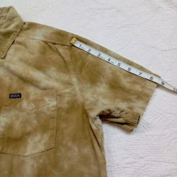 RVCA Mens Regular Fit Tie-Dye Short Sleeve Shirt Size M Cotton - Picture 7 of 10